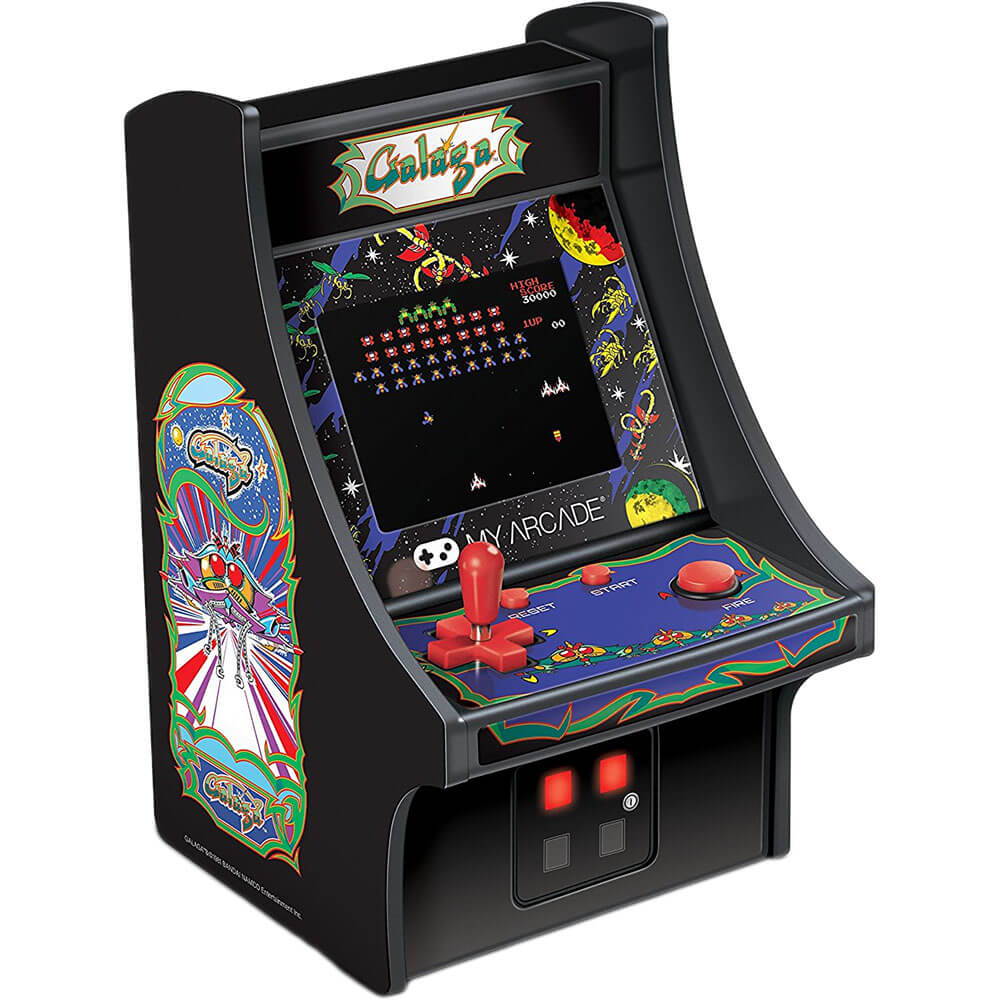 MY ARCADE BANDAI NAMCO GALAGA 6" Micro Arcade Machine Portable Handheld Video Game