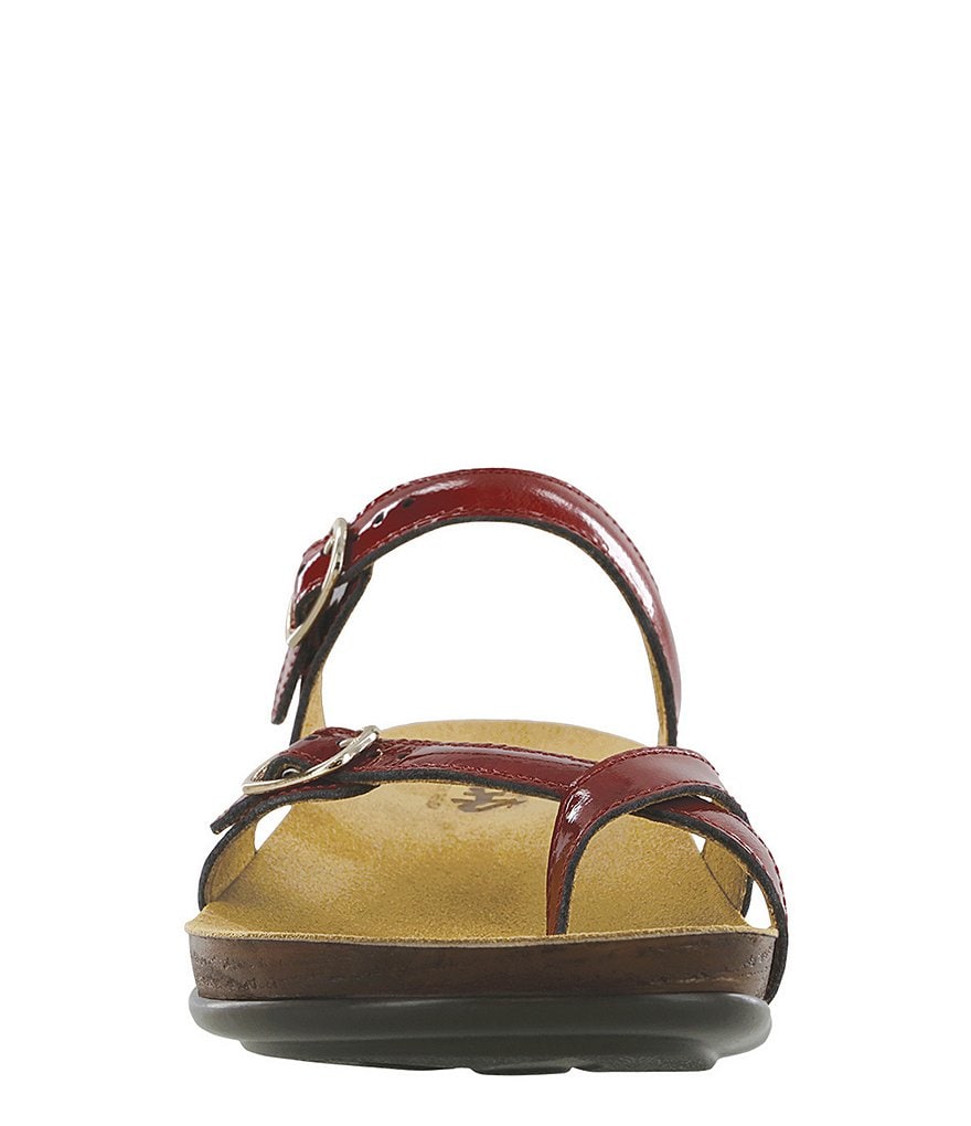 SAS Shelly Patent Leather Slide Wedge Sandals