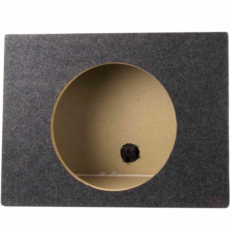 QPower 10 Inch Single Slim Truck Shallow Sealed Subwoofer Box Sub Enclosure