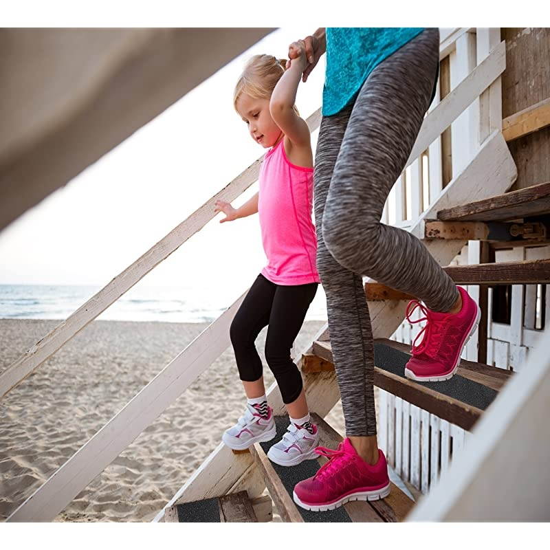 Heavy Duty Anti Slip Traction Tape 2 Pack of 4 Inch x 33 Foot Grip Tape Grit Non Slip for OutdoorIndoor Non Skid Treads High Traction Friction Abrasive Adhesive Stairs Step Black