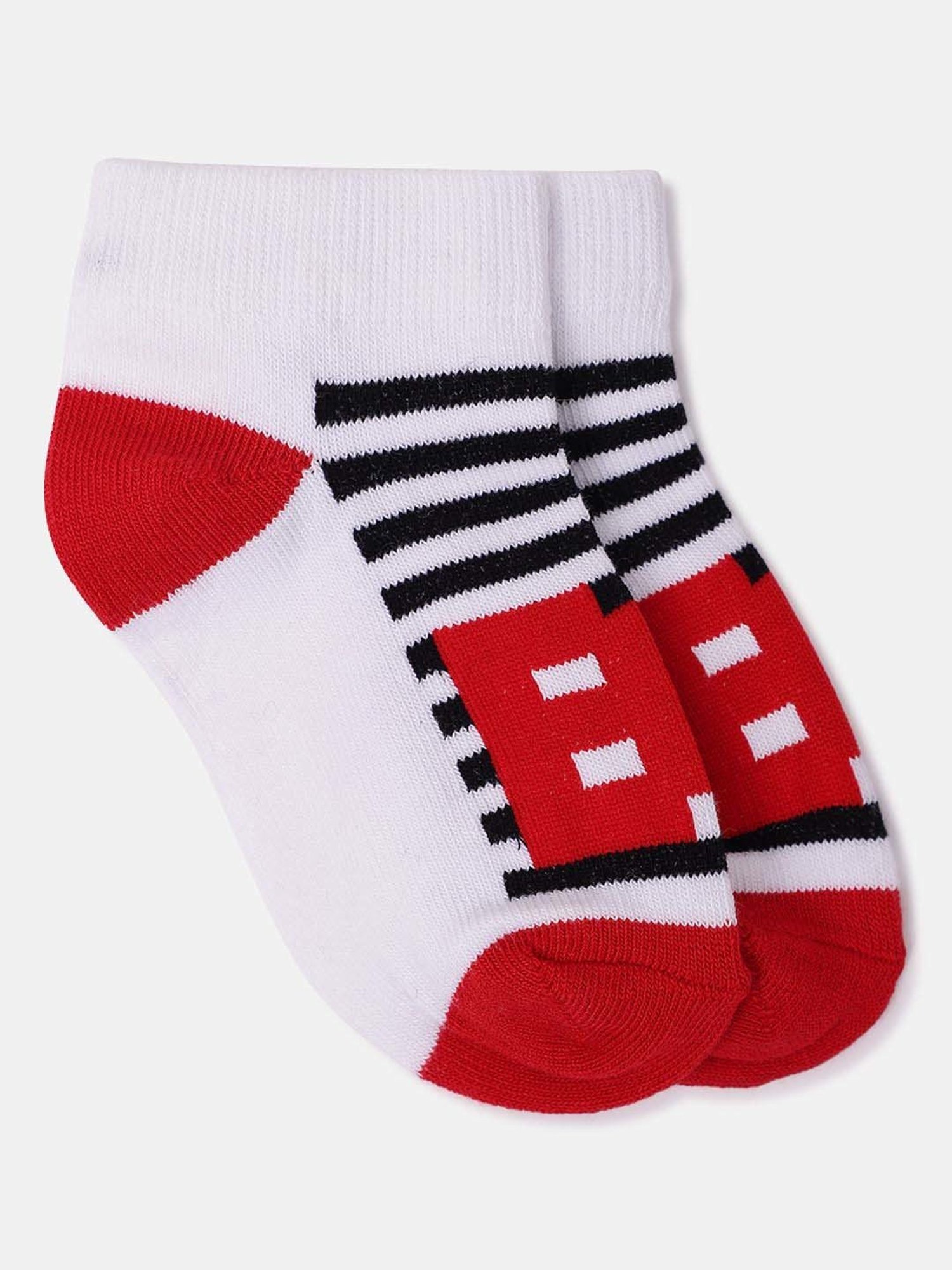 Skechers Crew Multicolor Printed Socks for Girls - Pack of 3