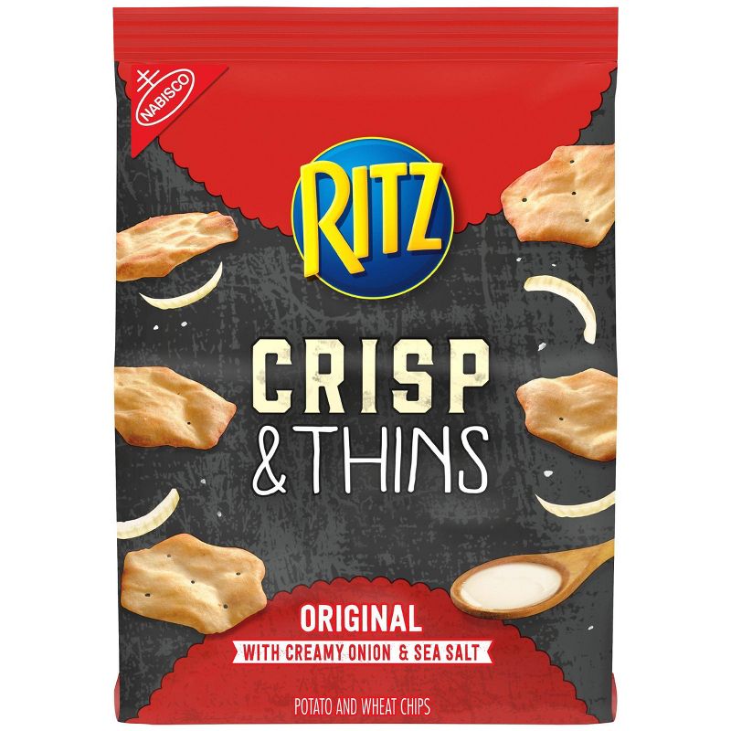 Ritz Crisp & Thins Sea Salt Potato And Wheat Chips - 7.1oz
