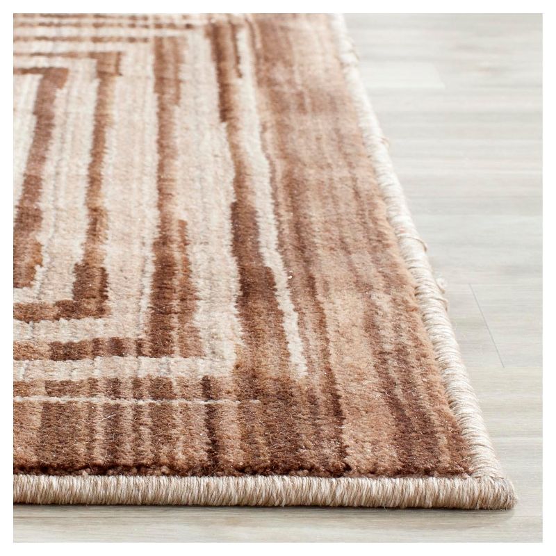 Brown/Beige Geometric Loomed Area Rug - (8'X10') - Safavieh