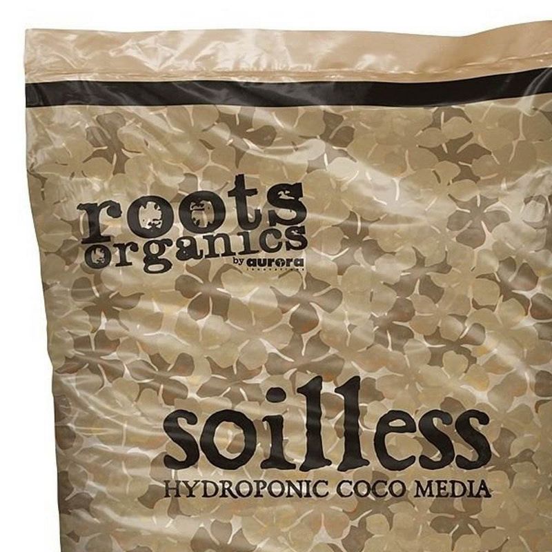 Roots Organics ROS Soilless Hydroponic Gardening Coco Fiber Media Mix Premium Growing Mix for Plants, 1.5 cu ft