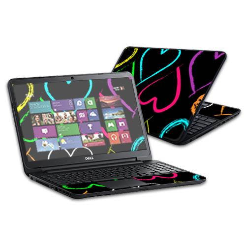 Skin Decal Wrap for Dell Inspiron 15 i15RV Laptop 15.6" Hearts