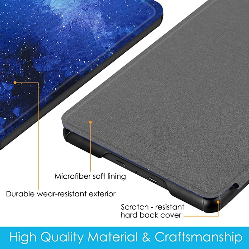 Slimshell Case for All-New Kindle Paperwhite (10th Generation, 2018 Release) - Premium Lightweight PU Leather Cover with Auto Sleep/Wake for  Kindle Paperwhite E-Reader, Starry Sky