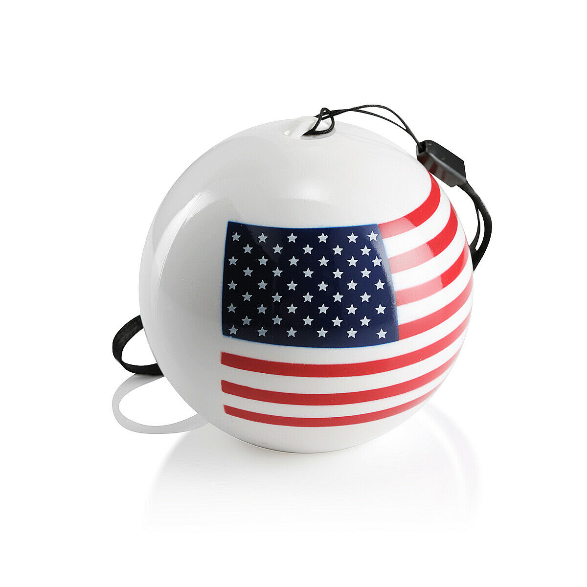 iCute Compact Wireless Bluetooth Speaker with Built in Microphone for Travel or Party Use, Small and Compact Portable Speaker for 6-Hour Playtime - American Flag
