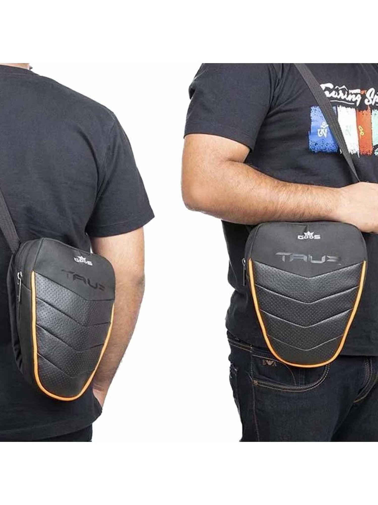 Gods Grey Textured Waist Pouch