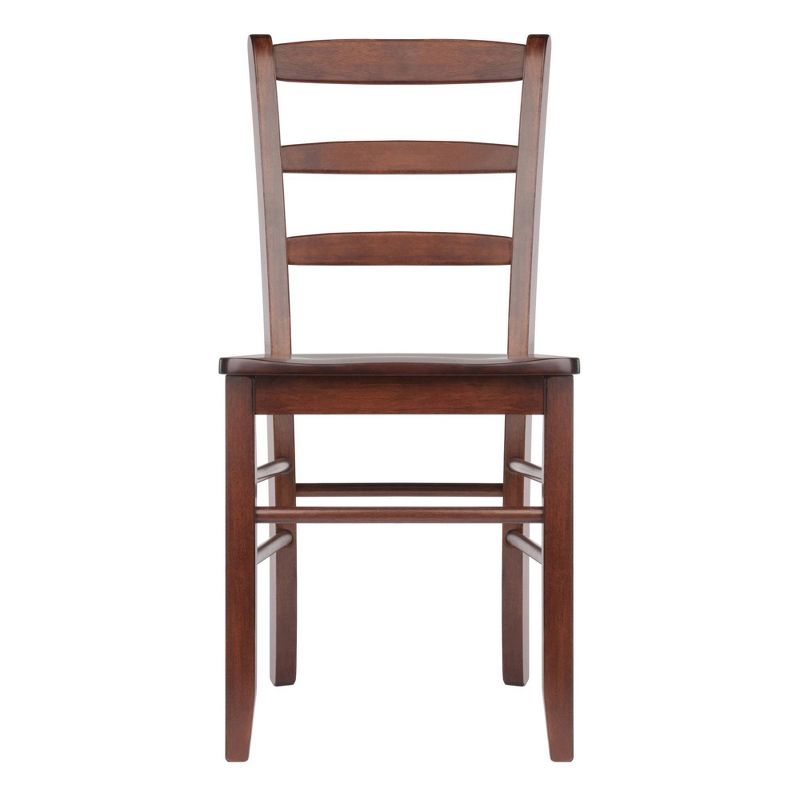 Set of 2 Ladder Back Chair Antique Walnut - Winsome