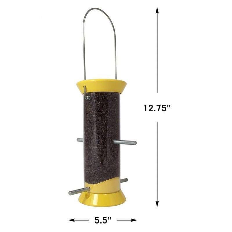 Droll Yankees New Generation 8" Finch Flocker Feeder - Yellow