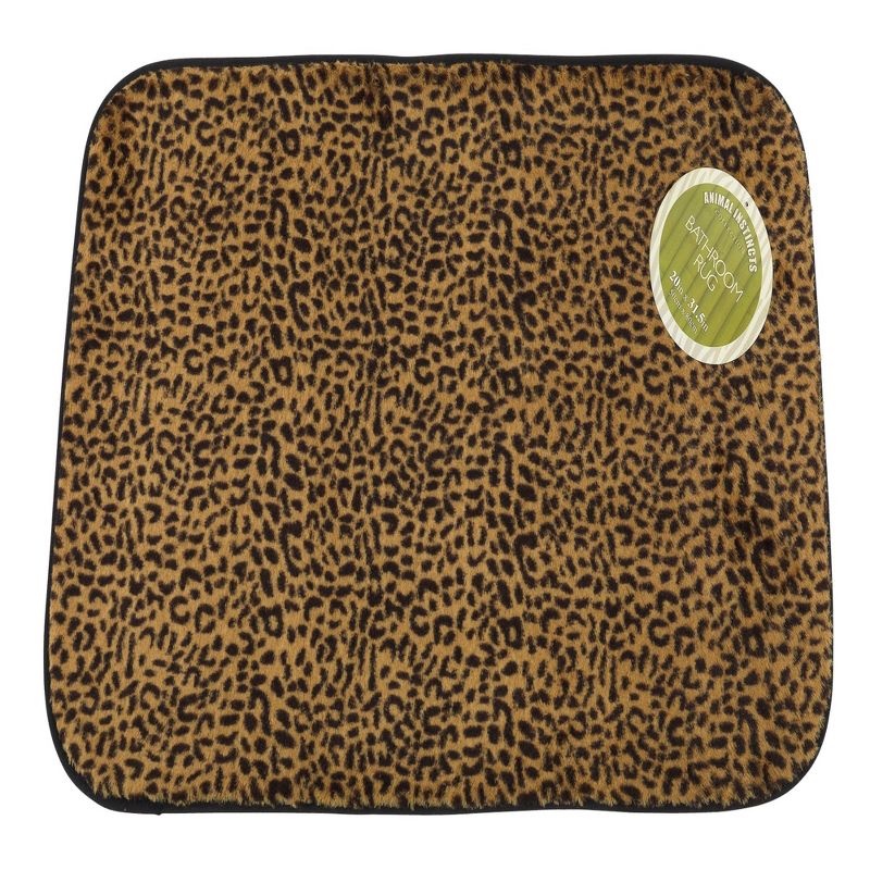 Carnation Home Fashions "Leopard" Faux Fur Bath Mat