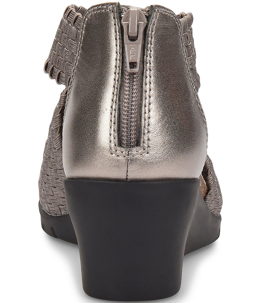 Comfortiva Alesha Woven Elastic Wedge Sandals