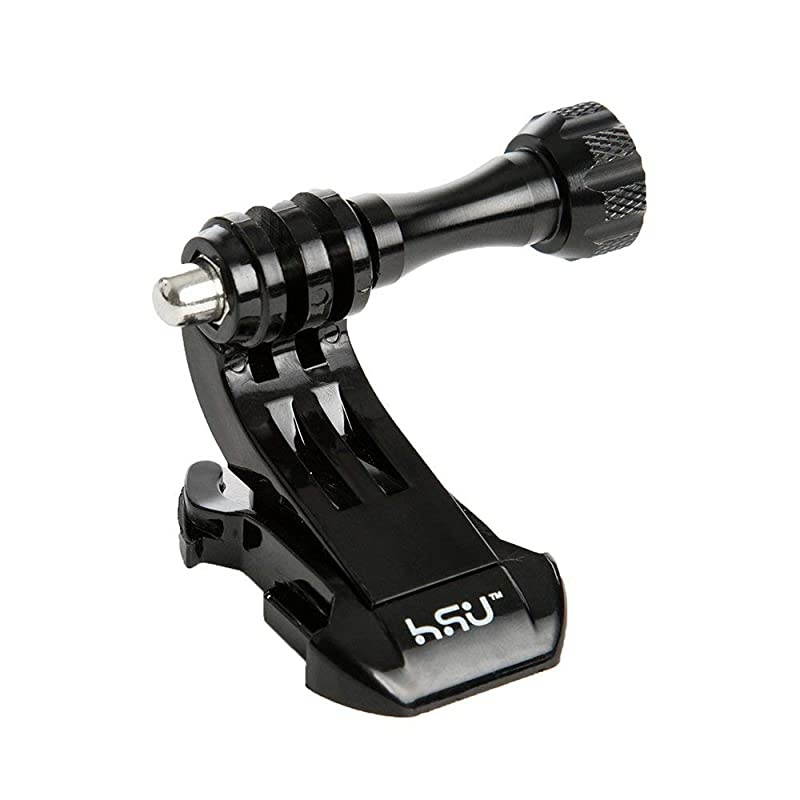 Vertical Surface Quick Mounting J-Hook Buckle Mount, Long Thumb Screw Accessory Kit for GoPro Hero 9 8 7 6 5 4 3+ 3 AKASO Campark and Other Action Cameras (4 Pack, Black)