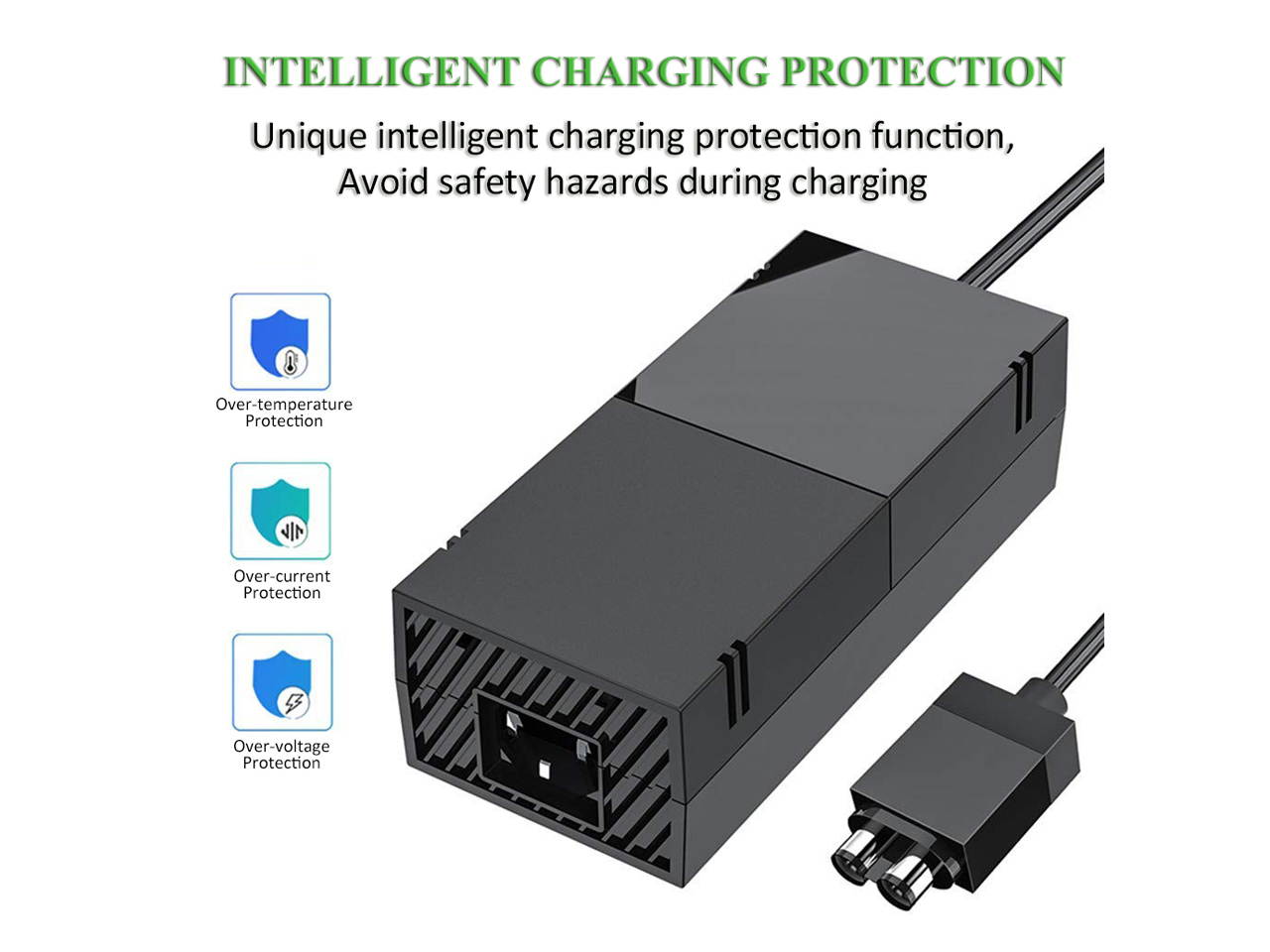 uowlbear Replacement Power Supply AC Adapter Brick with Power Cord for Xbox One