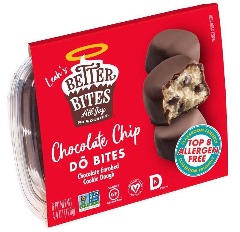 Better Bites Gluten Free Vegan Chocolate Chip DO Bites - 6ct