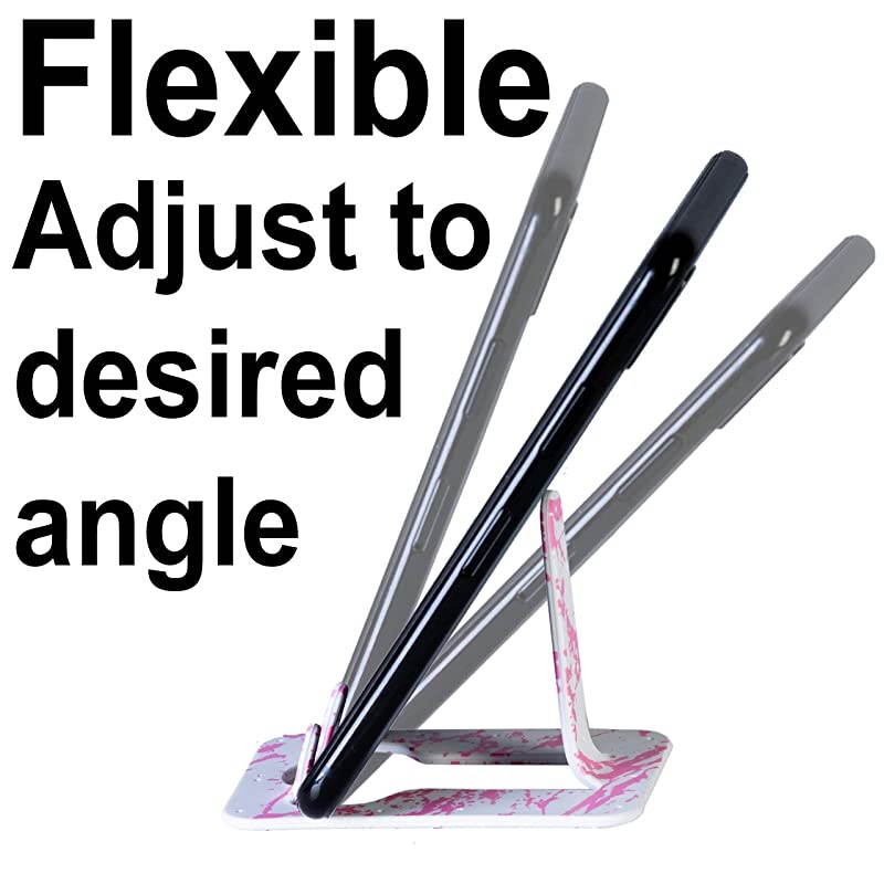 Mobile Phone Desk Stand Travel Portable Smart Phone Holder Pink Marble