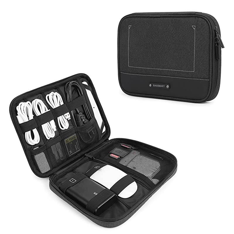 Electronic Organizer Travel Cable Organizer Electronics Accessories Cases for 79 iPad Mini Cables Chargers USB SD Card