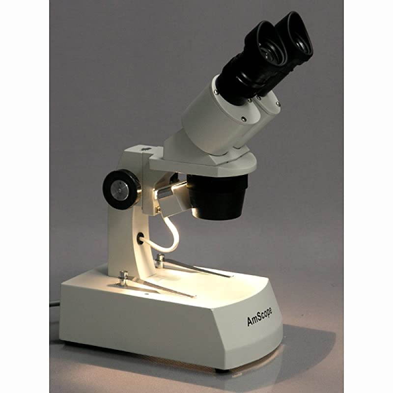 SE306RAZE2 Digital ForwardMounted Binocular Stereo Microscope WF10x and WF20x Eyepieces 20X40X80X Magnification 2X and 4X Objectives Upper and Lower Halogen Lighting Reversible BlackWhite Stage Plate