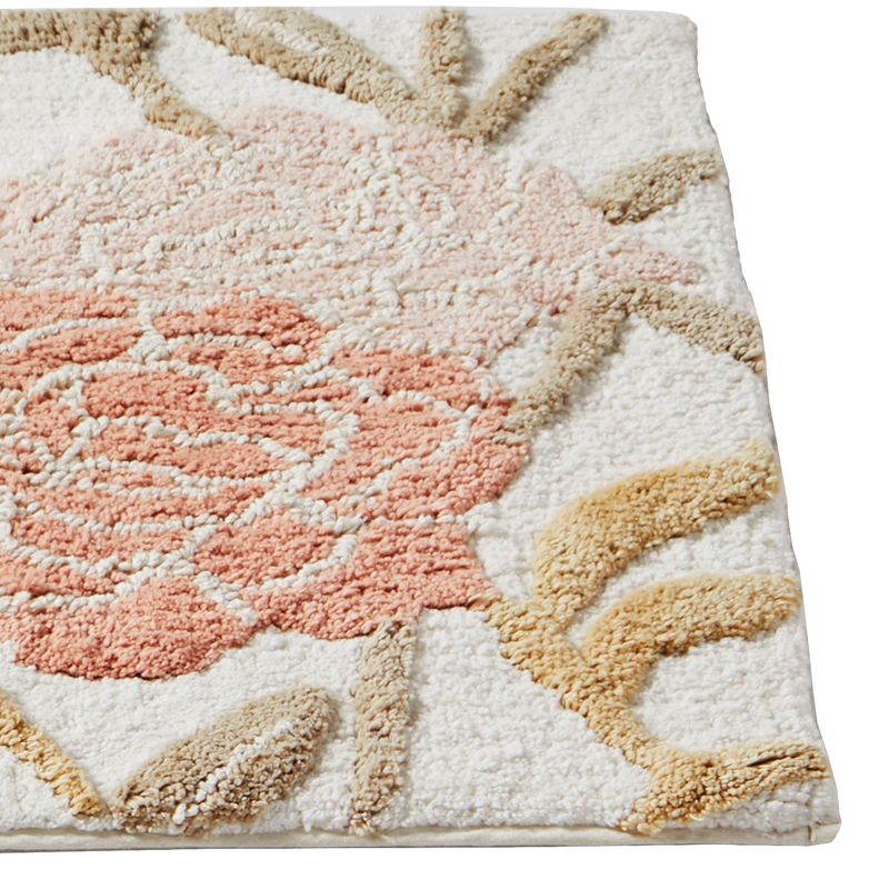 20" x 30" Misty Floral Bath Rug Pink - Saturday Knight Ltd.