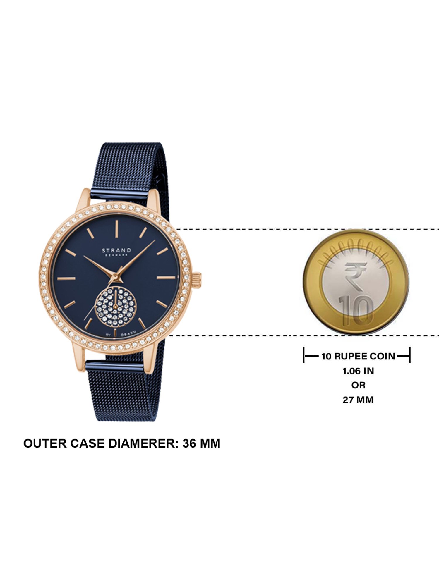 STRAND by Obaku S705LXVLML Isla Analog Watch for Women