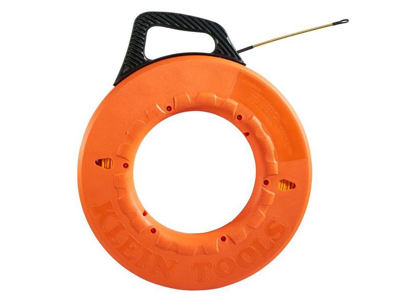 KLEIN TOOLS 56014 Fiberglass Fish Tape with Spiral Leader, 200-Foot