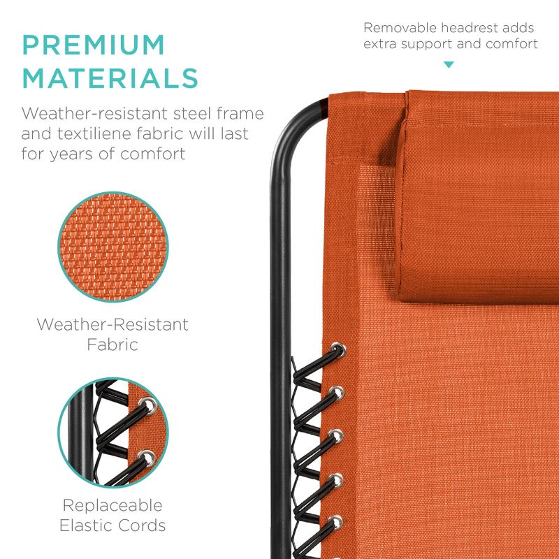 Ostrich Chaise Lounge Folding Sunbathing Poolside & Beach Chair, Pink & Blue