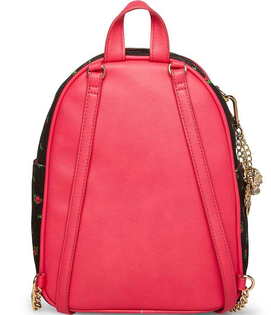 Betsey Johnson Removable Keychain Zip Closure Backpack