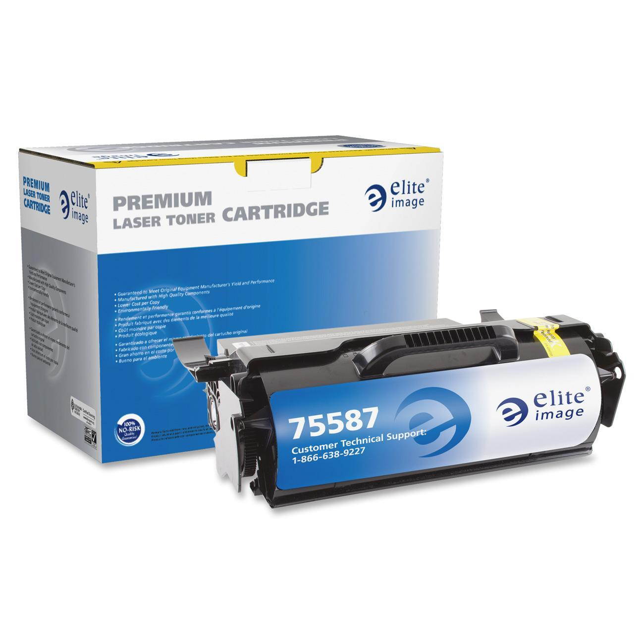 Elite Image 75587 MICR Toner Cartridge 21 000 Page Yield Black