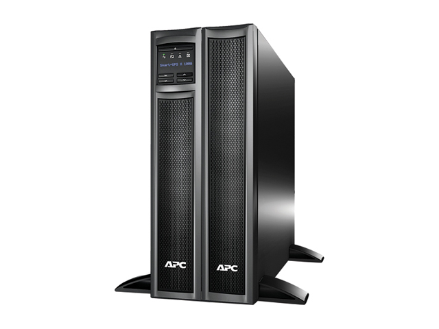 PR1000LCDRT2U Smart App Sinewave UPS System, 1000VA/900W, 8 Outlets, AVR, 2U Rack/Tower Black