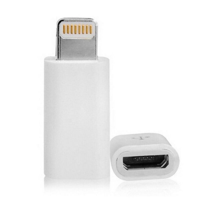 Lightning To Micro USB Adapter Converter, White