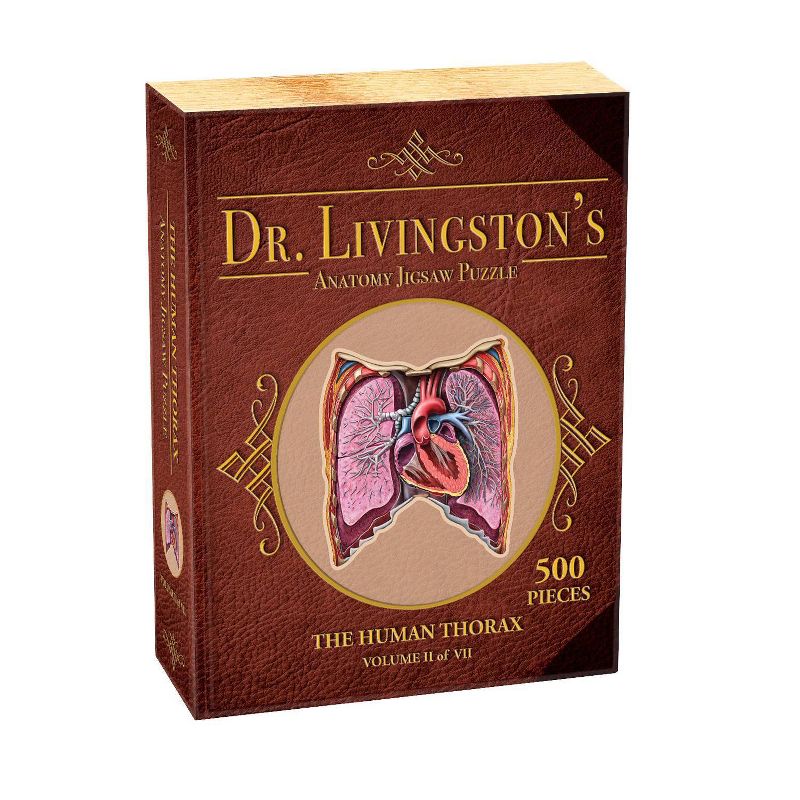 Genius Games Dr. Livingston's Human Anatomy: The Human Thorax Jigsaw Puzzle - 577pc