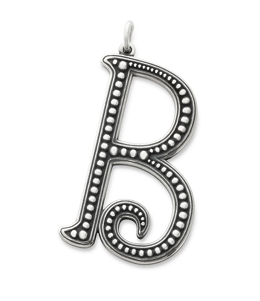 James Avery Beaded Initial Pendant Charm