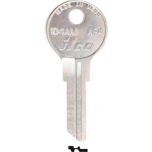 Ilco Corp. Ap4 Aps File Cabinet Key 104AM Unit: BAG