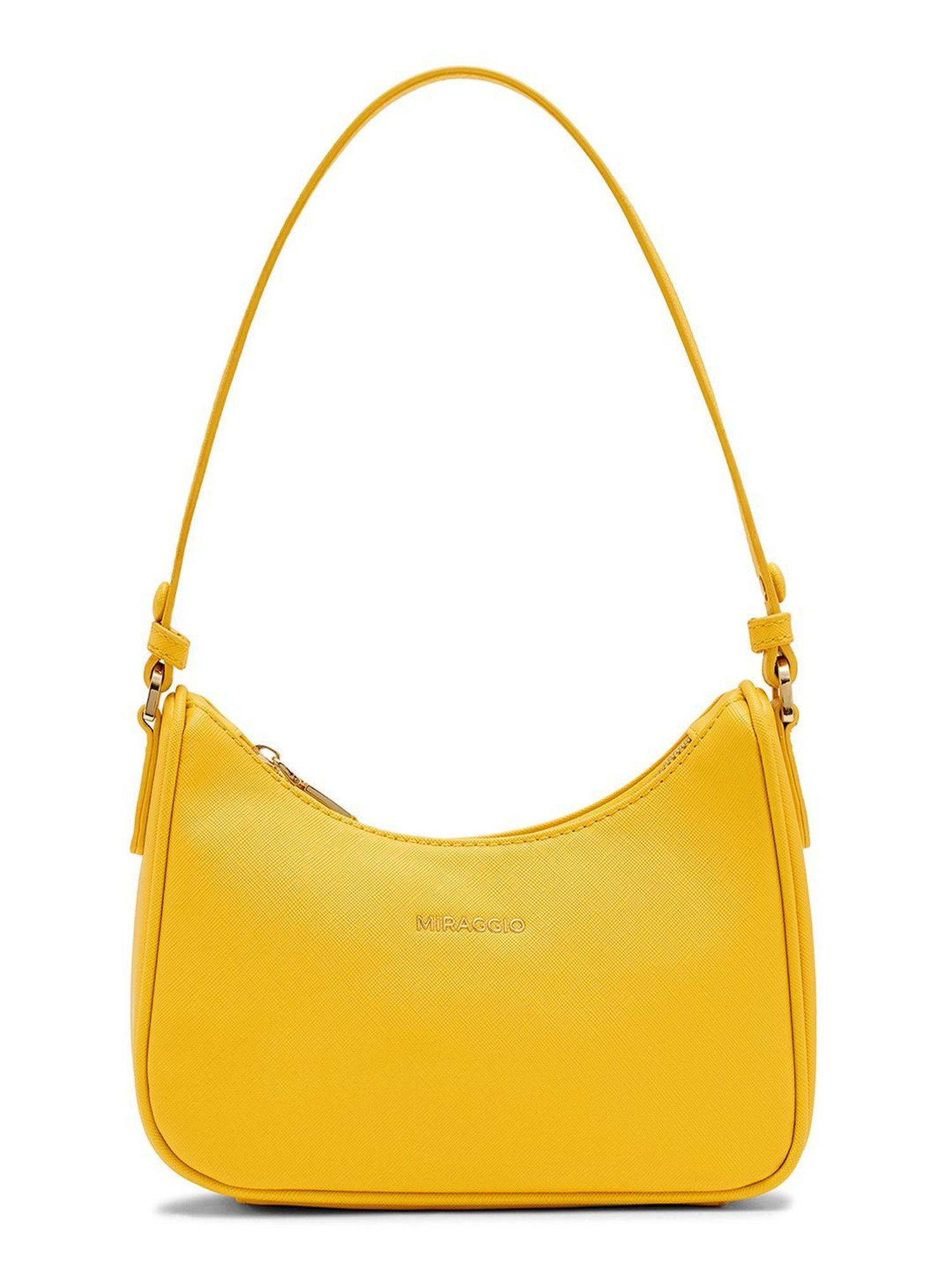 Miraggio Kelly Yellow Small Hobo Bag
