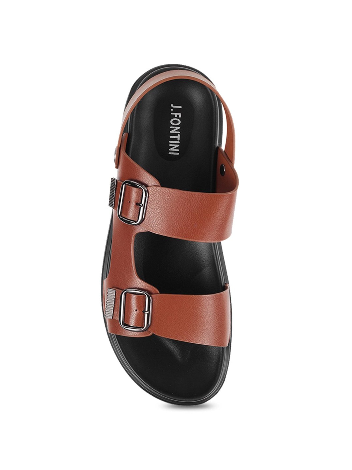 J. Fontini by Mochi Men's Tan Sling Back Sandals