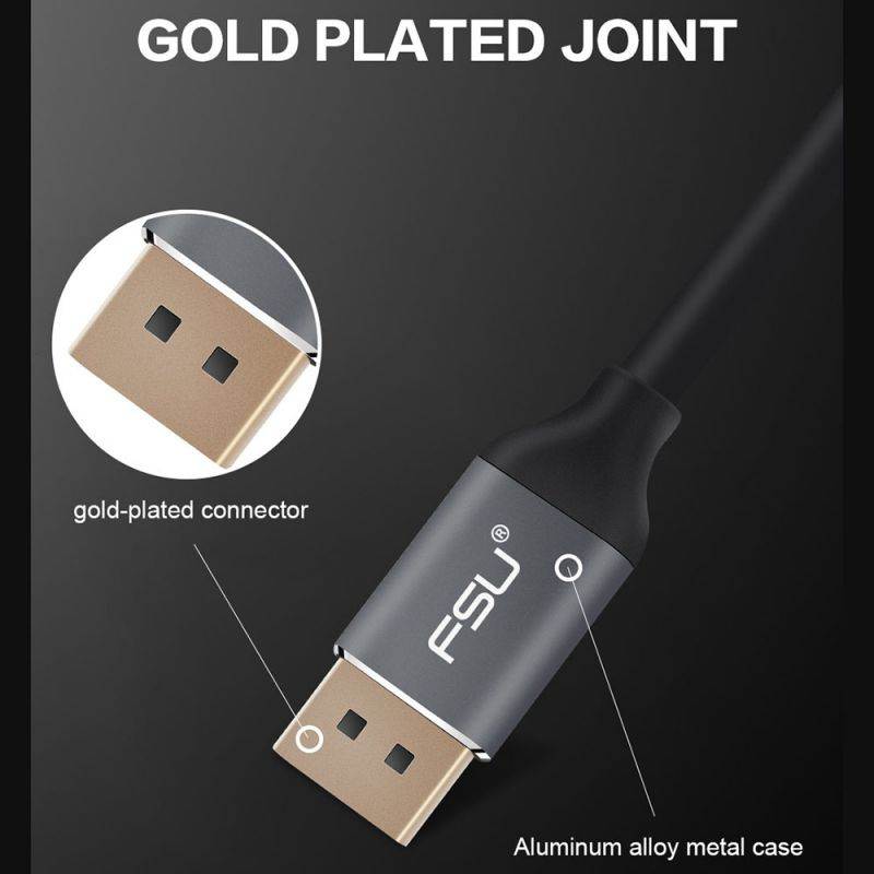 DisplayPort to DisplayPort Cable 6.6ft / 2M, DisplayPort 1.4 Cable Support 7680x4320 Resolution, 8K 60Hz, 4K 144Hz, High Speed 32.4Gbps, HBR3, DSC, HDR10, HDCP2.2