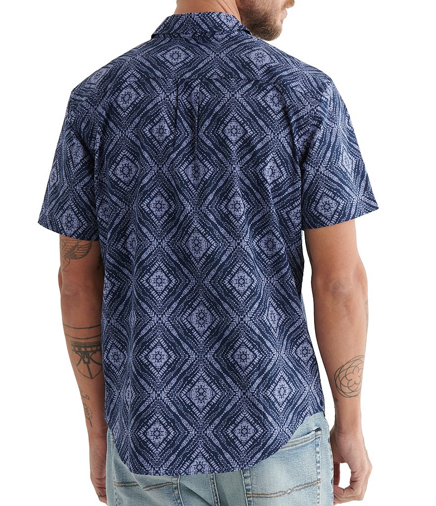 Lucky Brand Short-Sleeve San Gabriel Plaid Woven Shirt