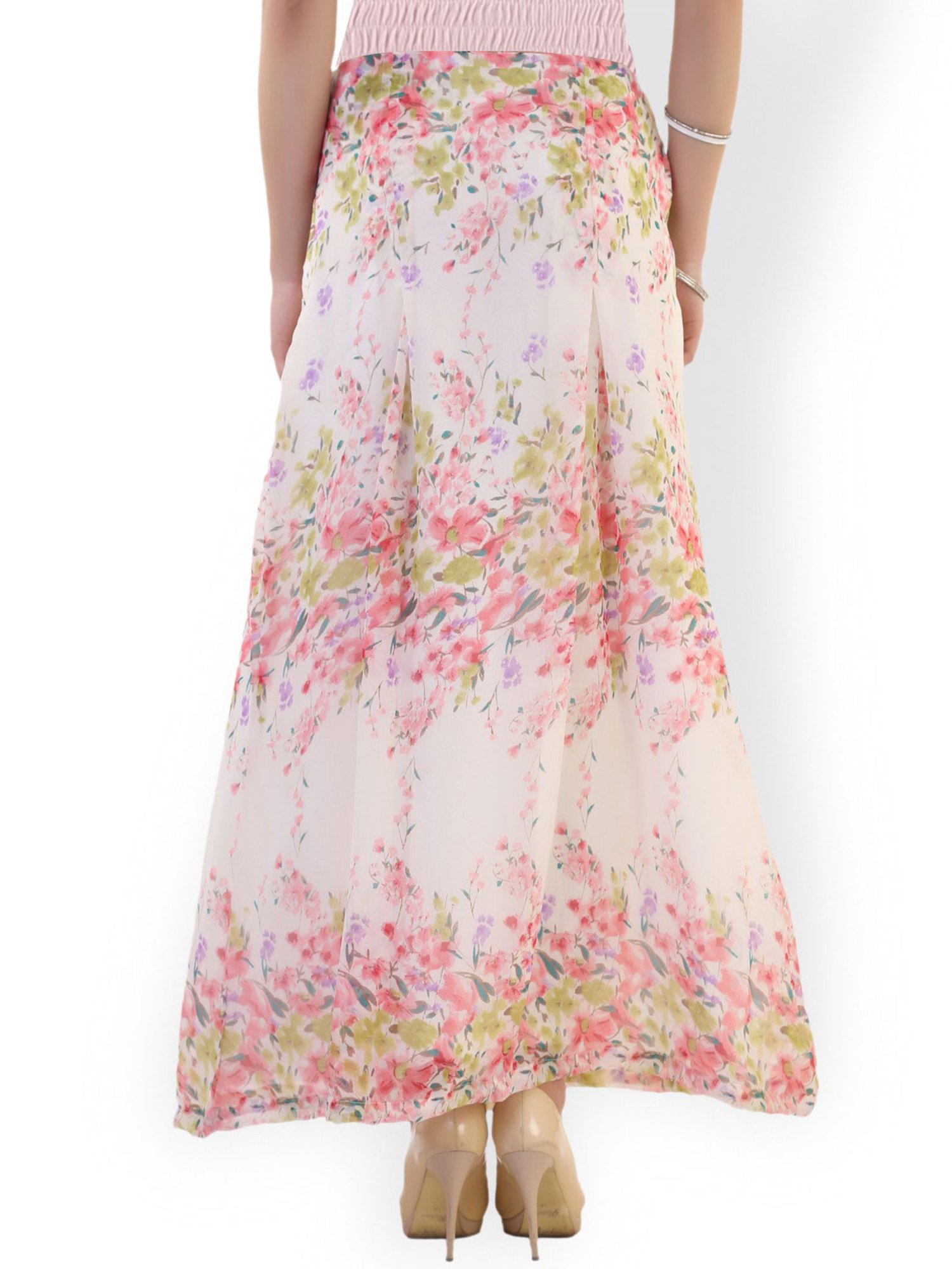 Belle Fille Multicolor Floral Print Skirt