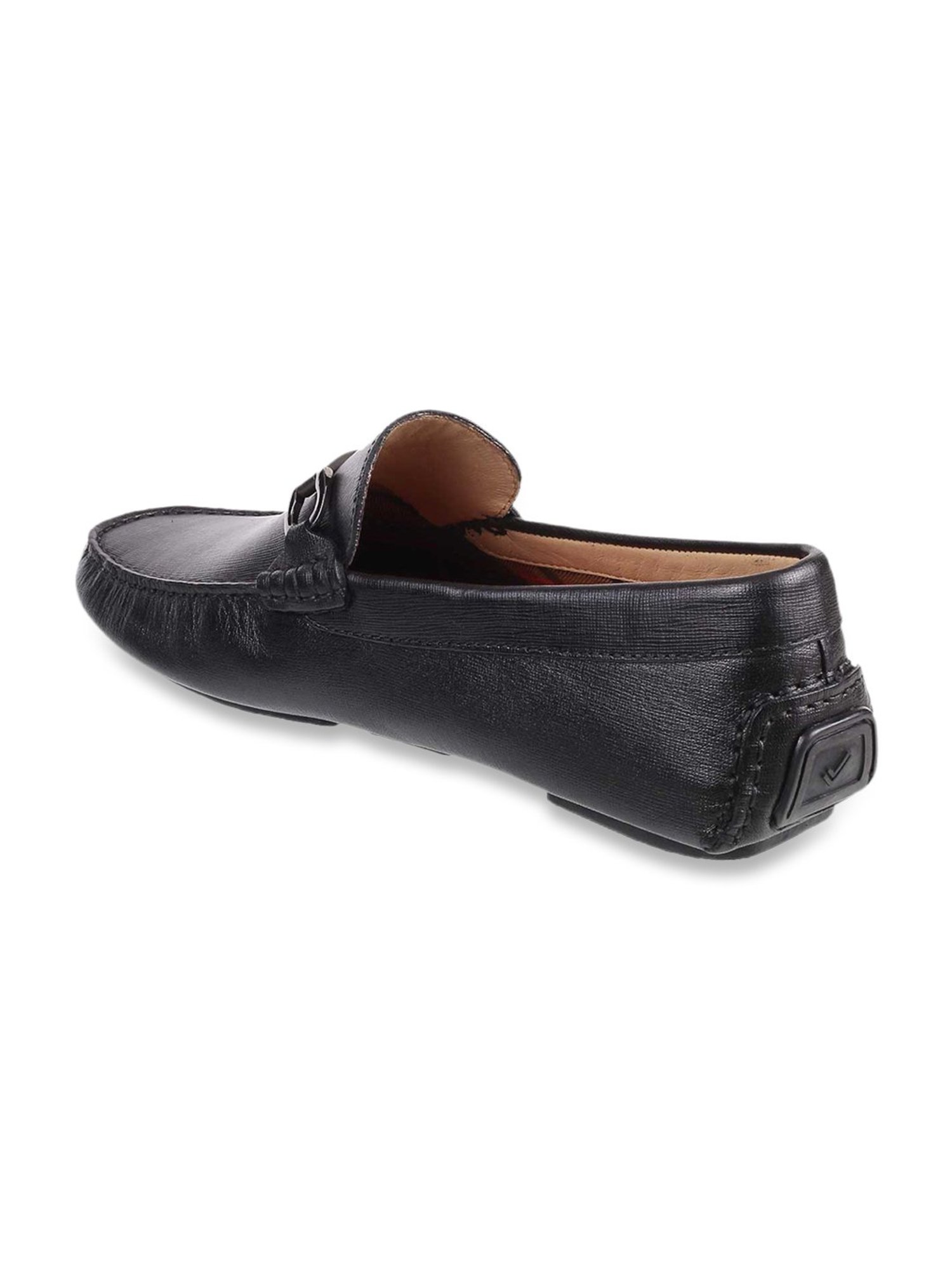 Da Vinchi by Metro Men's Black Casual Loafers