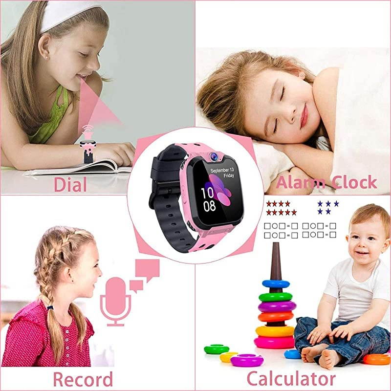 Smart Watch for Boys Girls HD Touch Screen Sports Smartwatch Phone with Call Camera Games Recorder Alarm Music Player for Children Teen Students