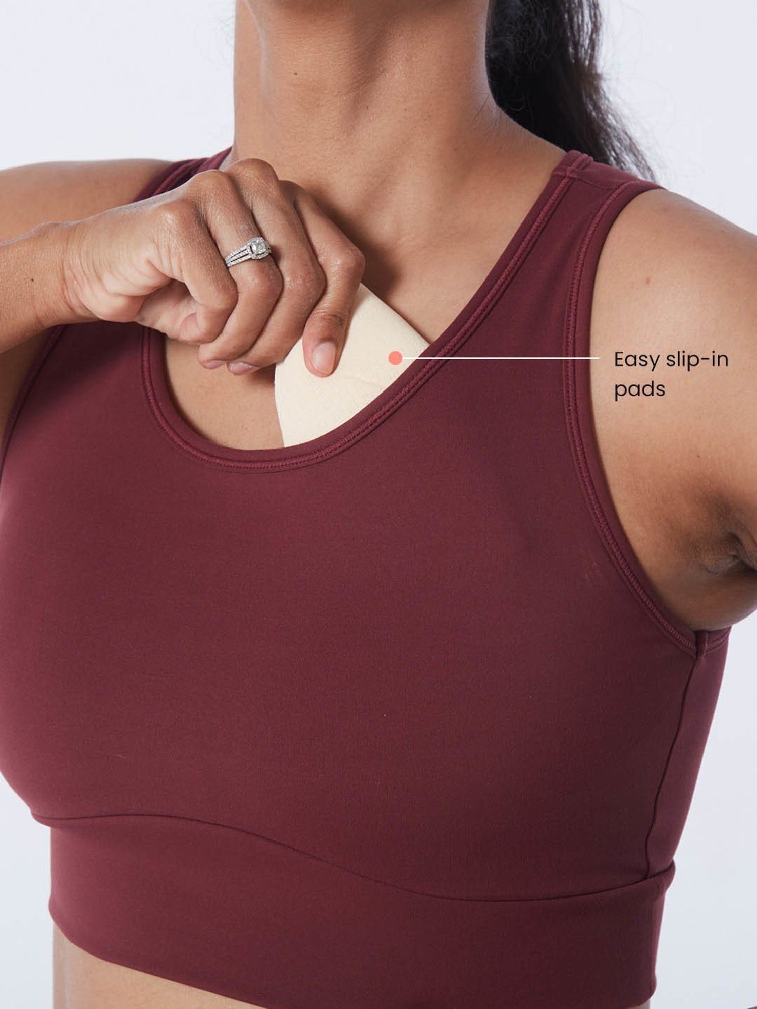 BlissClub Burgundy The Ultimate Comfort Sports Bra