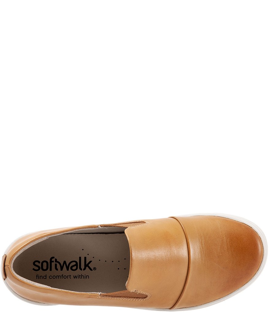 SoftWalk Alexandria Leather Slip-On Sneakers