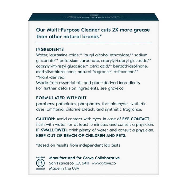 Grove Co. Multi-Purpose Cleaner Concentrates - Citron & White Rose - 2pk