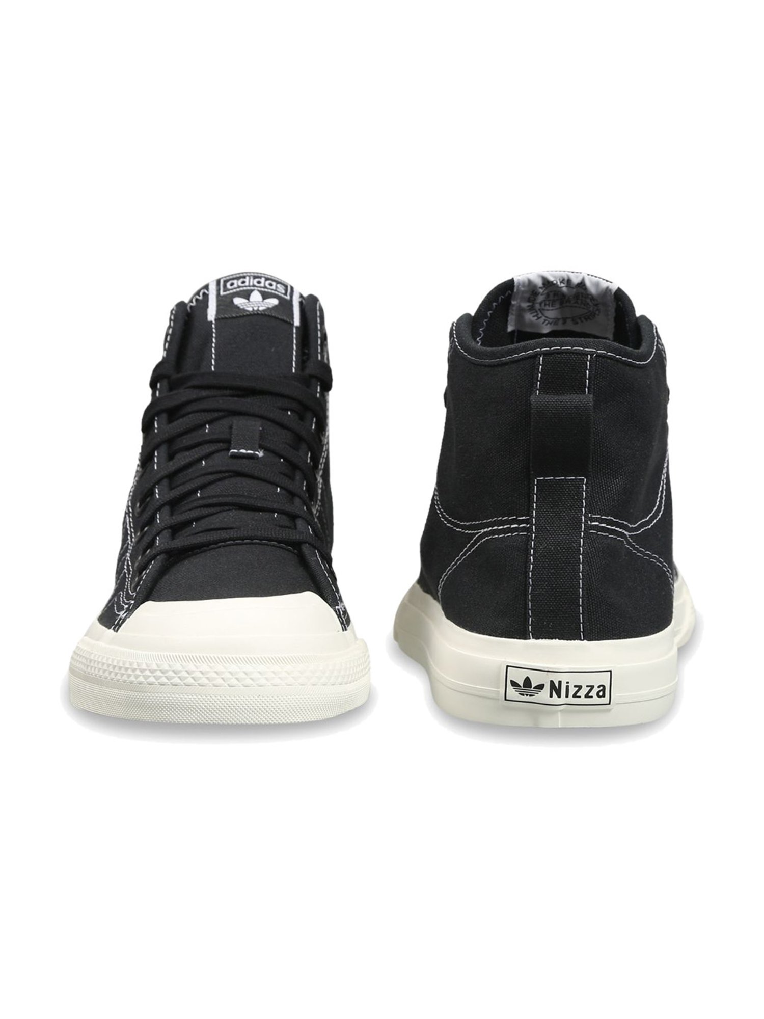 Adidas Originals Men's NIZZA HI RF Black Ankle High Sneakers