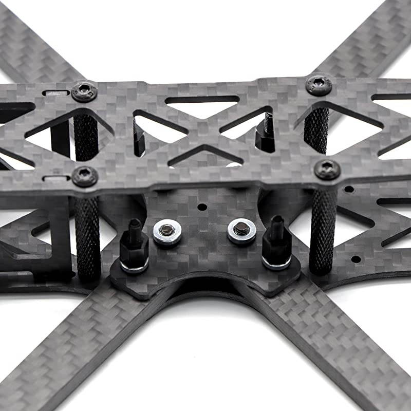 215mm FPV Racing Drone Frame 5 inch Carbon Fiber Quadcopter Frame Kit for Martian V with 5mm Arm+Lipo Battery Strap