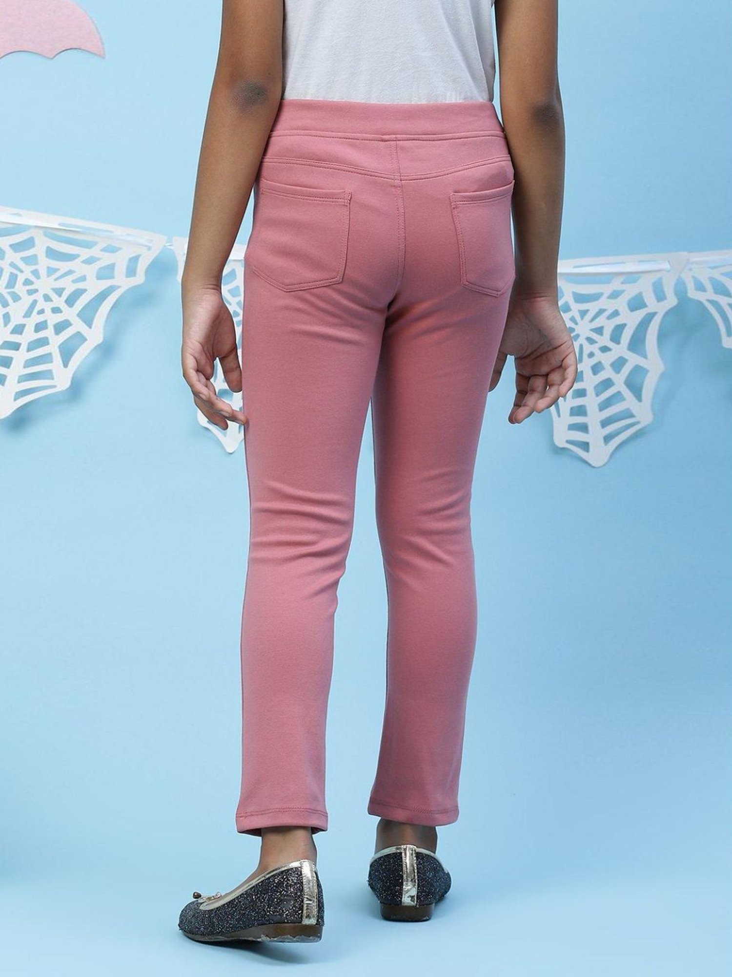 Angel & Rocket Girls Grey Solid Jeggings