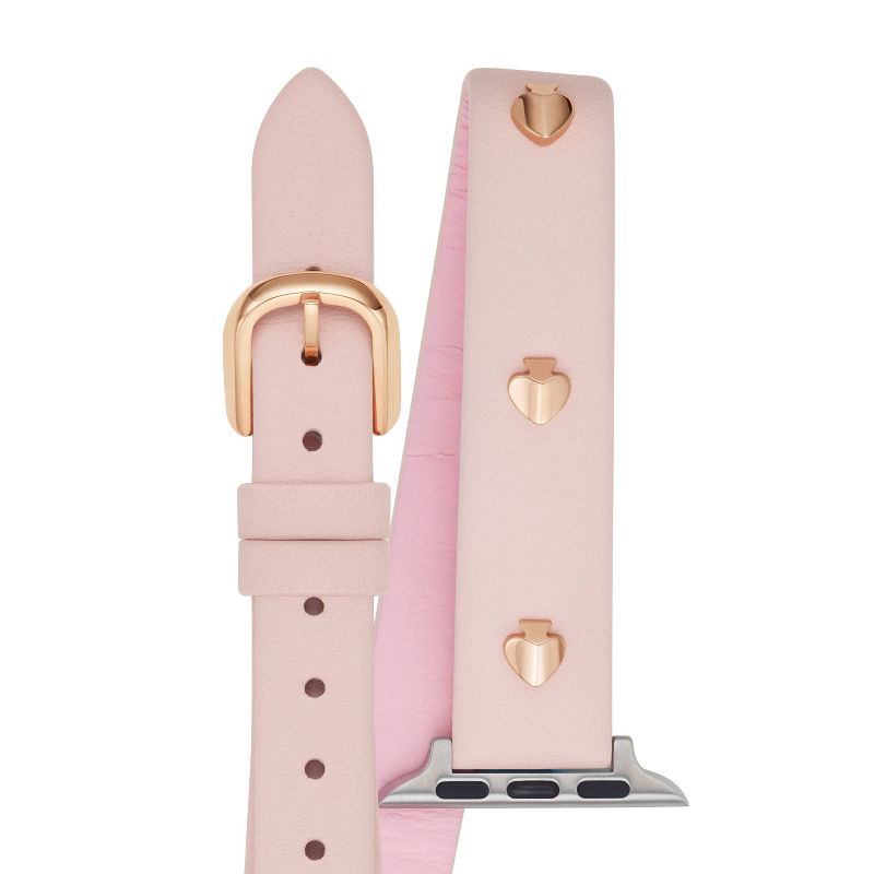 Kate Spade New York Apple Watch 38/40mm Double-Wrap Band - Blush Leather