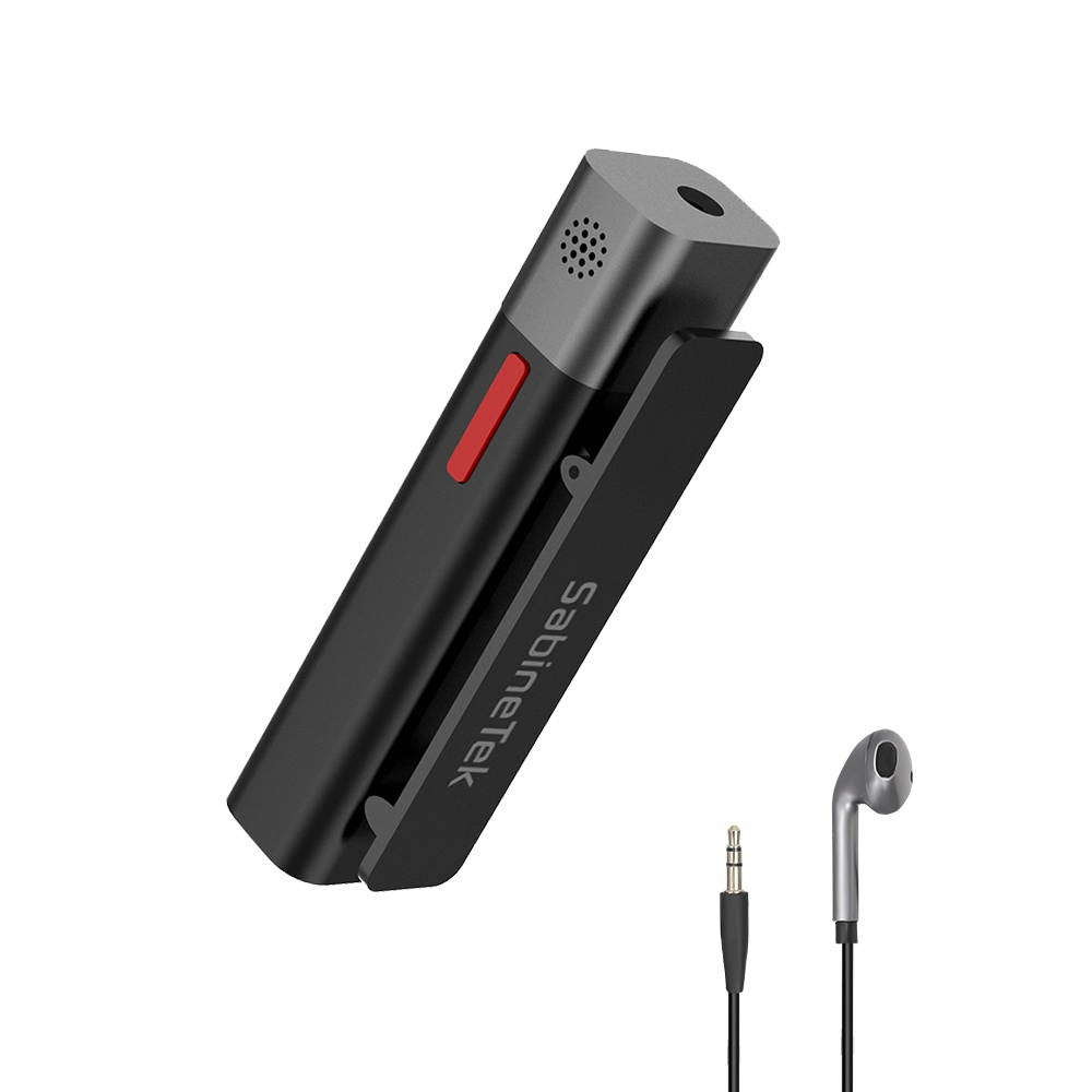 SmartMike+ Wireless BT Microphone BT Headset Volg Video Radio Device Short Video Recording Device for Vlogger Black