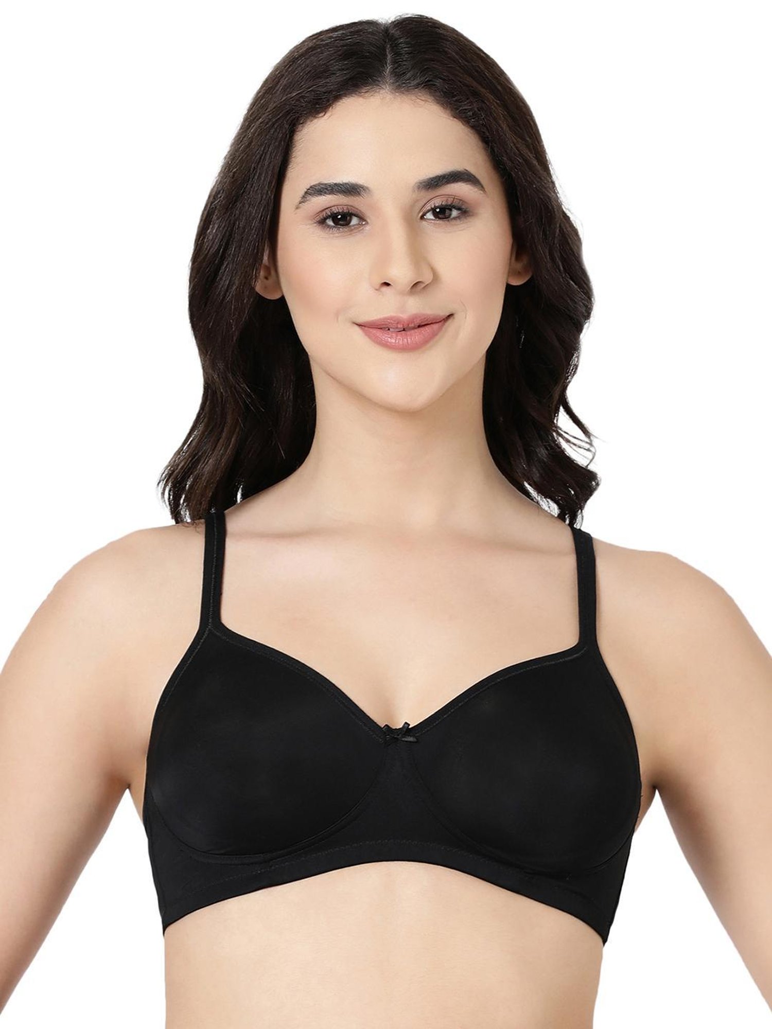 BLOSSOM Black Medium Coverage Everyday Bra