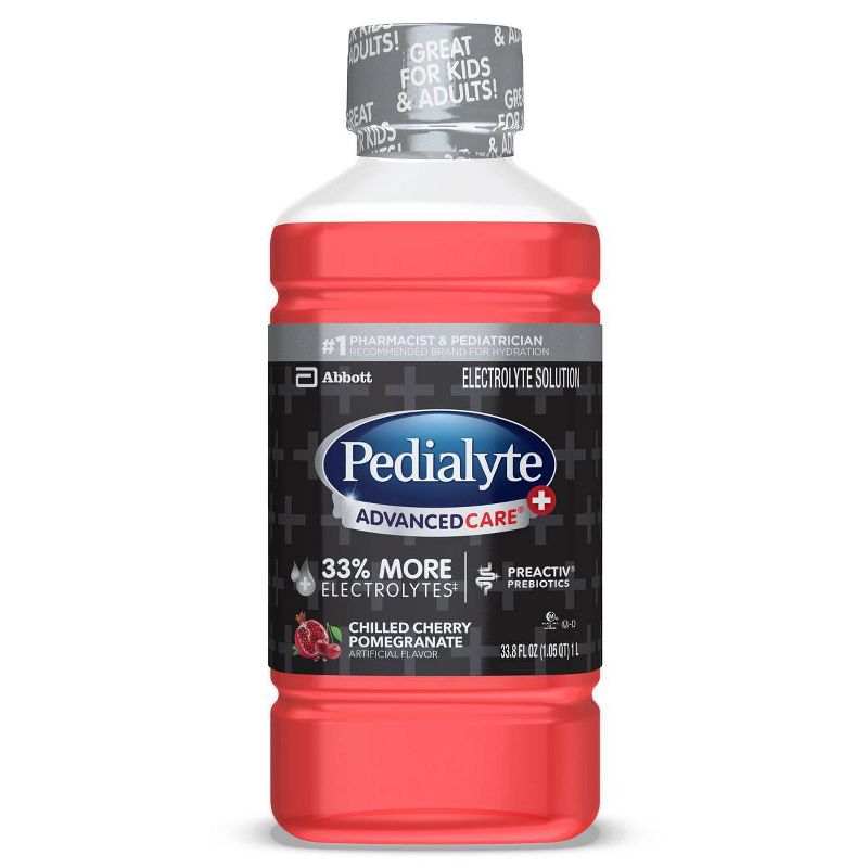 Pedialyte AdvancedCare Plus Electrolyte Solution - Chilled Cherry Pomegranate - 33.8 fl oz